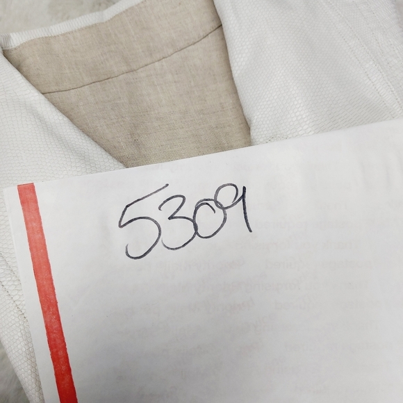 Worth Jackets & Coats Worth New York Reversible Cream White Button